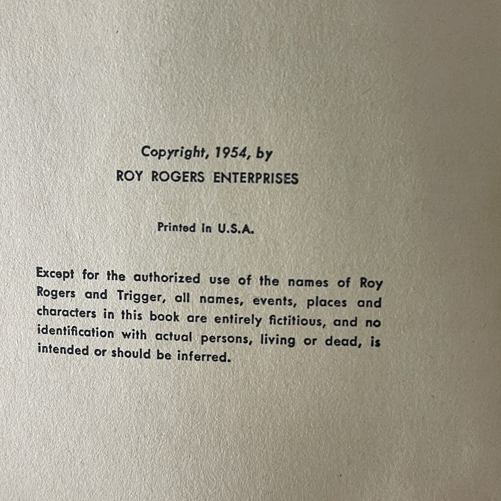 Vintage Roy Rogers The Enchanted Canyon Hardcover Book 1954 by Jim‎ Rivers - Picture 10 of 13